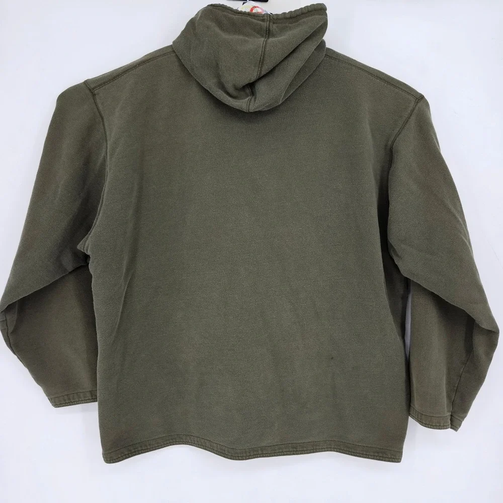 J Crew Hoodie Mens XXL Oarsman Olive Green Long Sleeve Heavy‎ Pullover Casual
